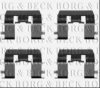 BORG & BECK BBK1533 Accessory Kit, disc brake pads